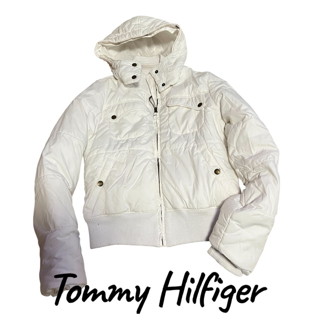 Vintage Tommy Hilfiger Quilted puffer Jacket sz M coat